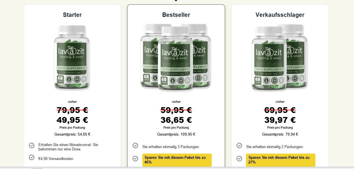 Lavazit Diet Germany Pricing