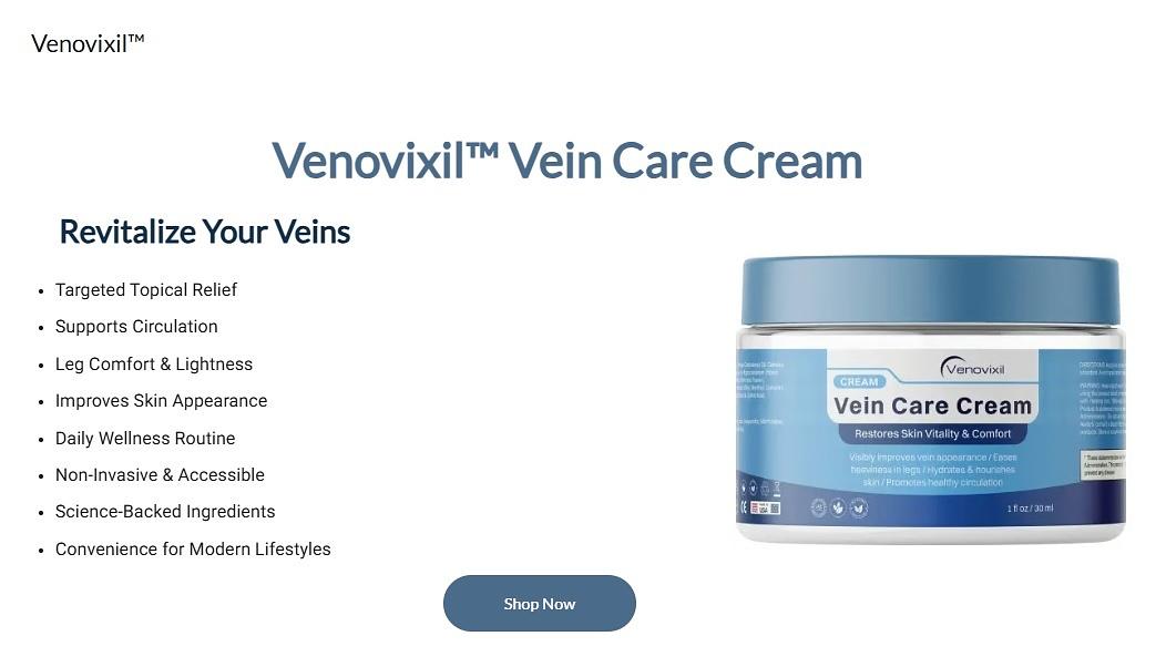 Venovixil Vein Care Cream UK Order
