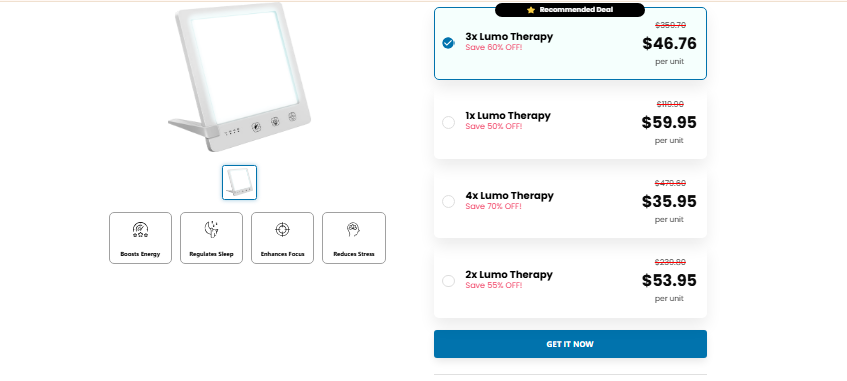 Lumo Therapy UK Pricing