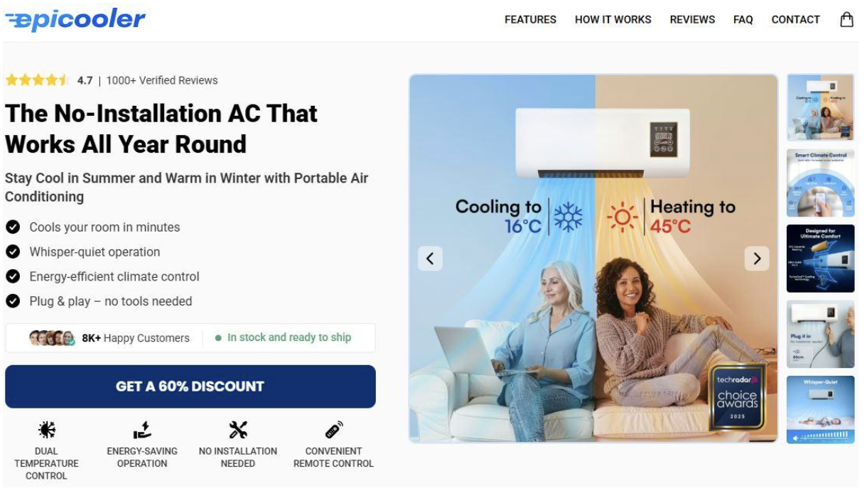 EpiCooler Portable AC book