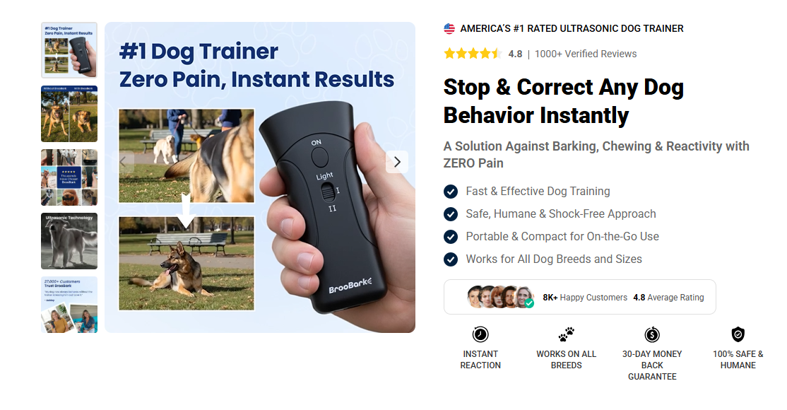 BrooBark Dog Training Device